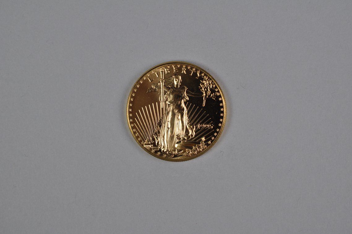 Brilliant Uncirculated Modern 1995 Gold Eagle From US Mint Tube, photo 3 of 7