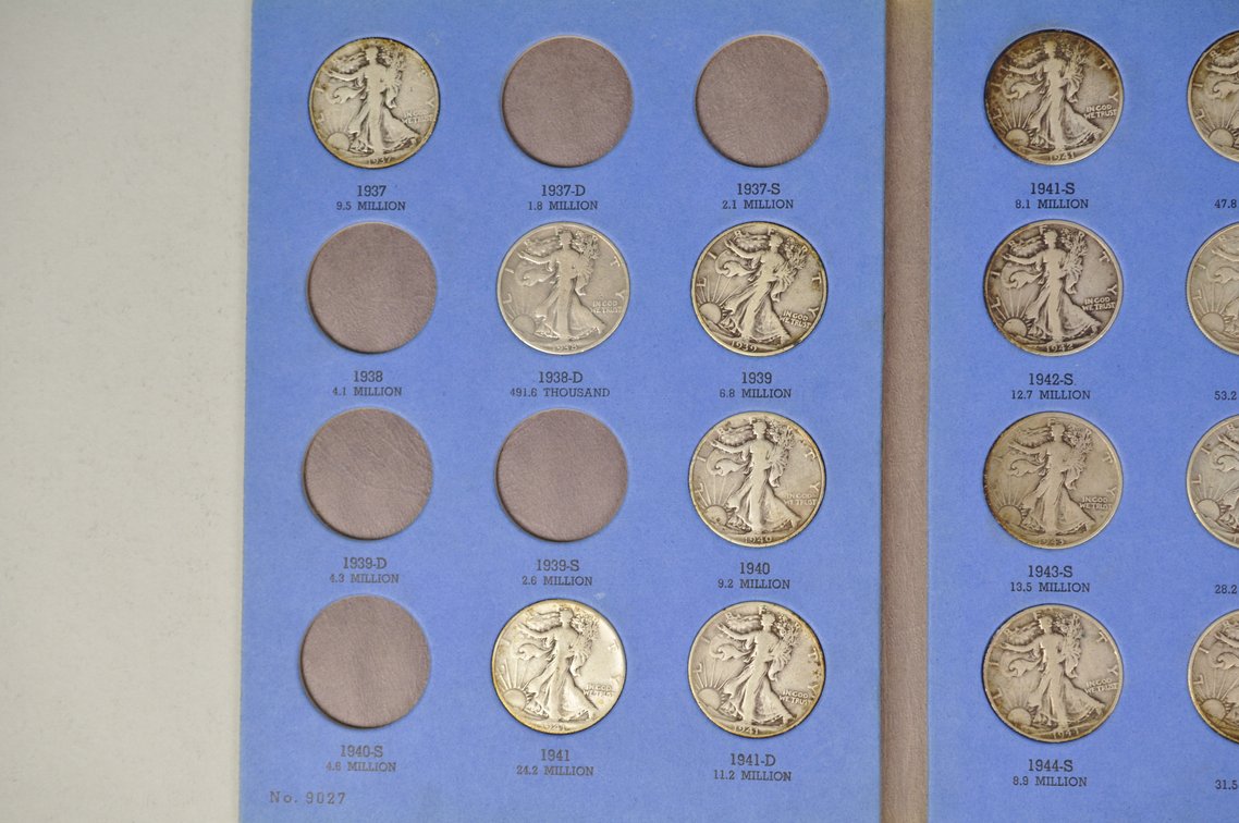 Walking Liberty Halves Whitman Folder, photo 4 of 10