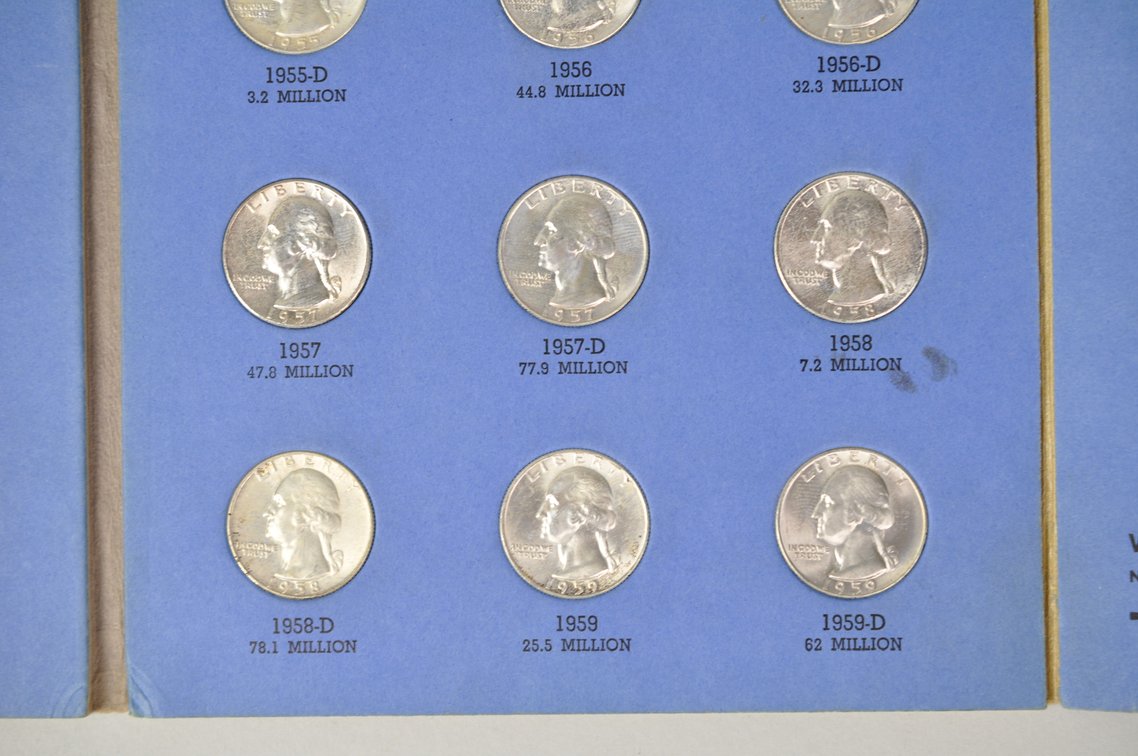 1946-1959 Washington Quarters in Whitman Folder, photo 11 of 12