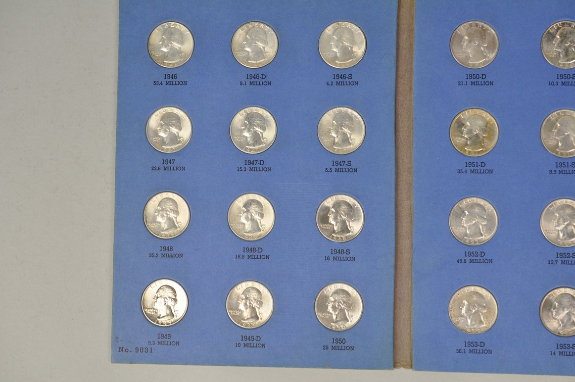 1946-1959 Washington Quarters in Whitman Folder, photo 3 of 12