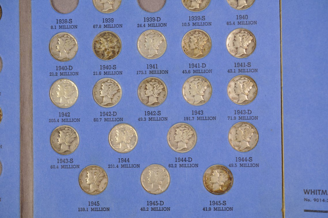 1916-1945 Mercury Dime Whitman Folders, photo 23 of 23