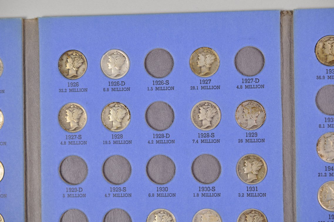 1916-1945 Mercury Dime Whitman Folders, photo 8 of 23