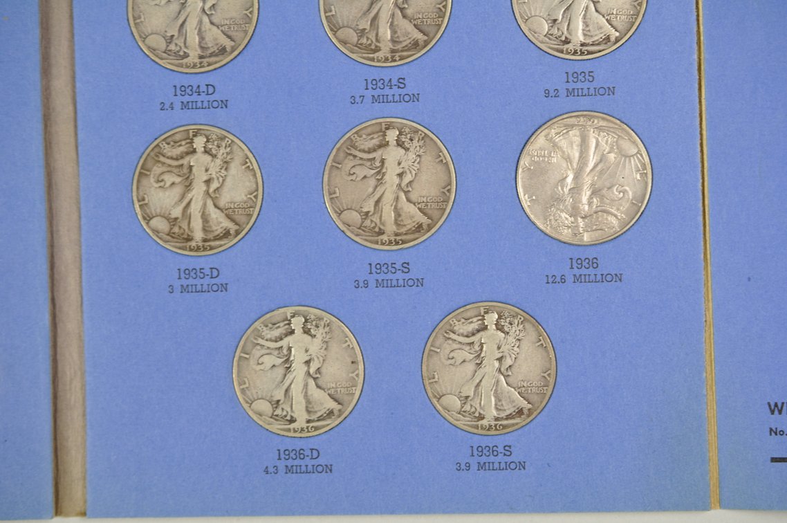1916-1936 Walking Liberty Halves Whitman Folder, photo 11 of 11