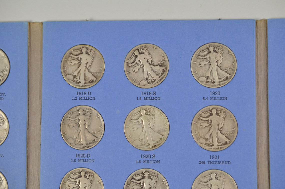 1916-1936 Walking Liberty Halves Whitman Folder, photo 7 of 11