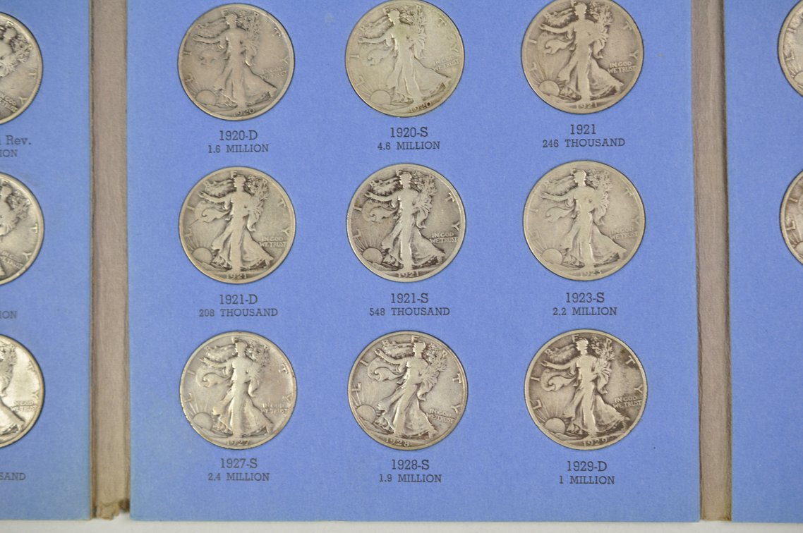 1916-1936 Walking Liberty Halves Whitman Folder, photo 8 of 11
