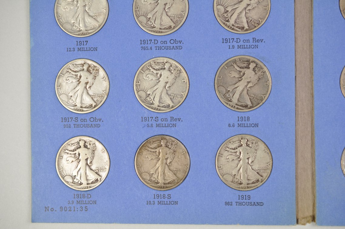 1916-1936 Walking Liberty Halves Whitman Folder, photo 5 of 11