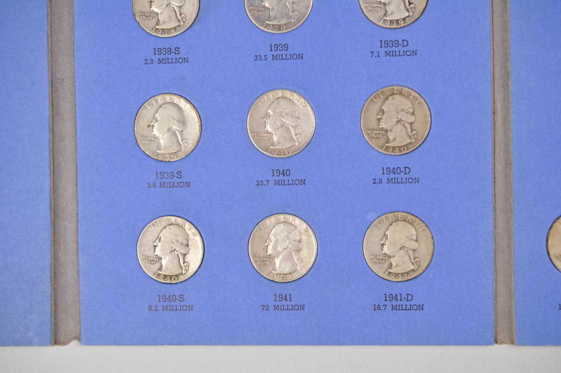 1932-1945 Washington Quarters Whitman Folder, photo 8 of 11