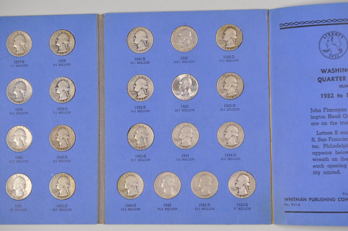 1932-1945 Washington Quarters Whitman Folder, photo 9 of 11