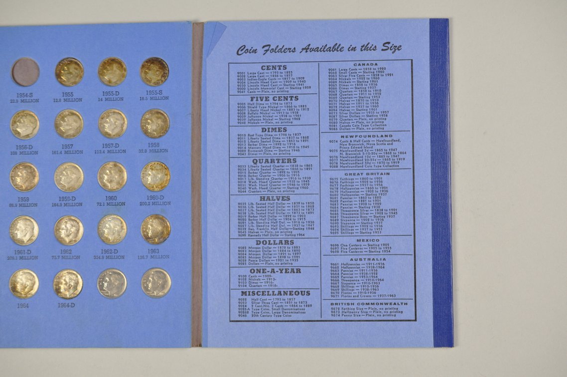 1946-1964 Roosevelt Dimes Whitman Folder, photo 3 of 9
