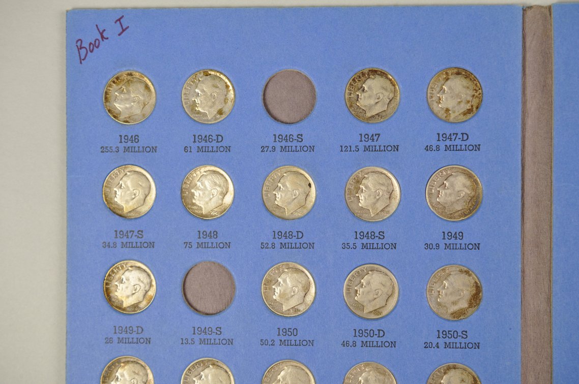 1946-1964 Roosevelt Dimes Whitman Folder, photo 4 of 9