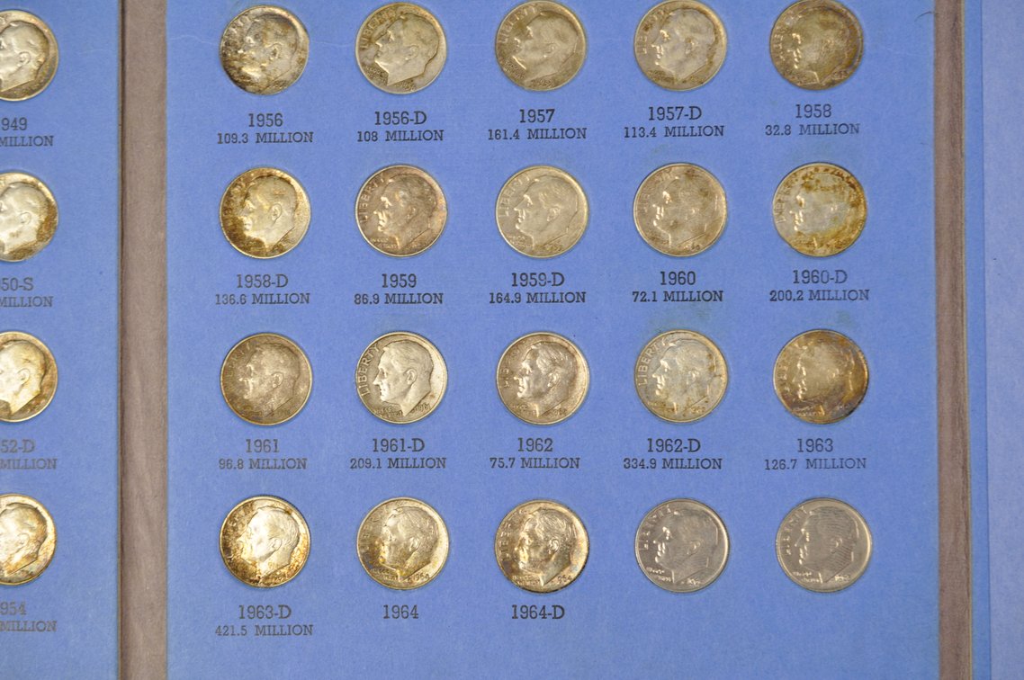 1946-1964 Roosevelt Dimes Whitman Folder, photo 8 of 9