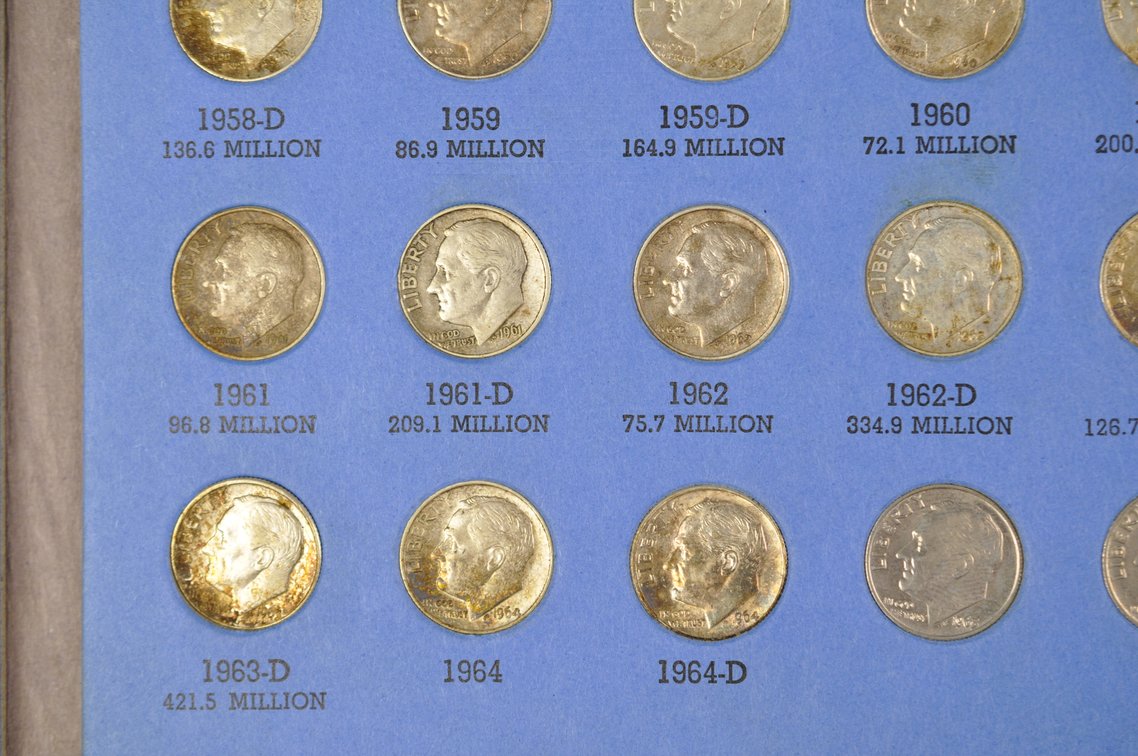 1946-1964 Roosevelt Dimes Whitman Folder, photo 9 of 9