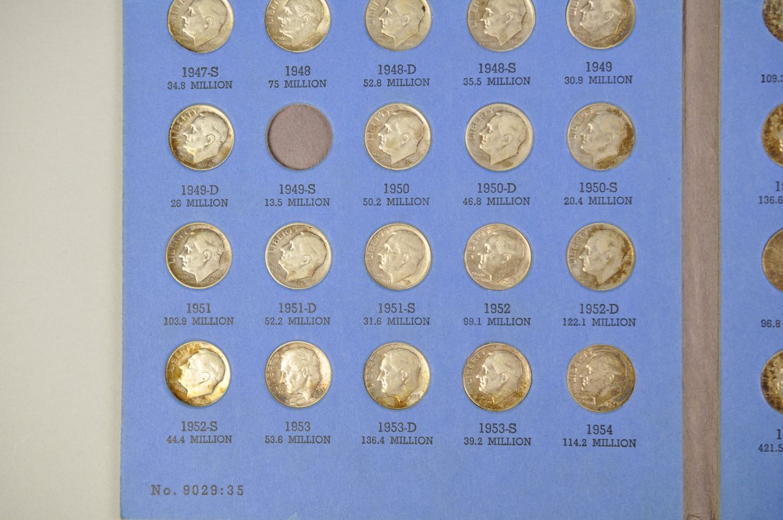 1946-1964 Roosevelt Dimes Whitman Folder, photo 6 of 9