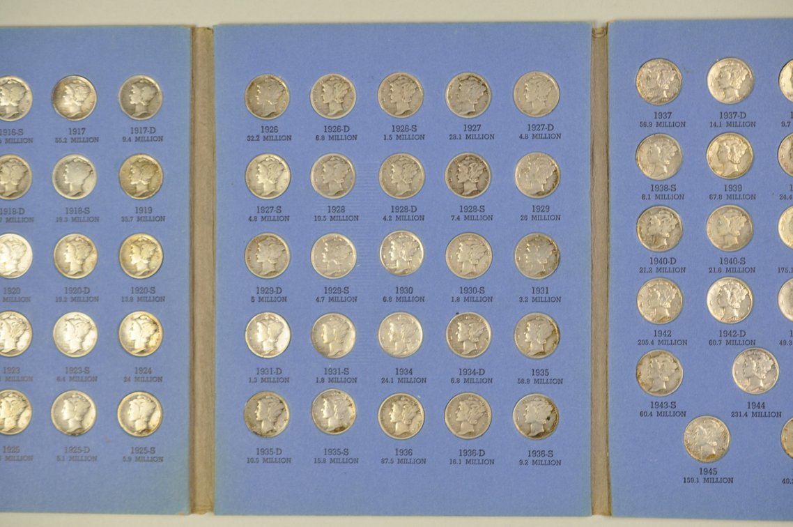 1916-1945 Mercury Dime Whitman Folder, photo 6 of 12