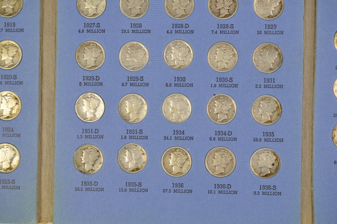 1916-1945 Mercury Dime Whitman Folder, photo 8 of 12