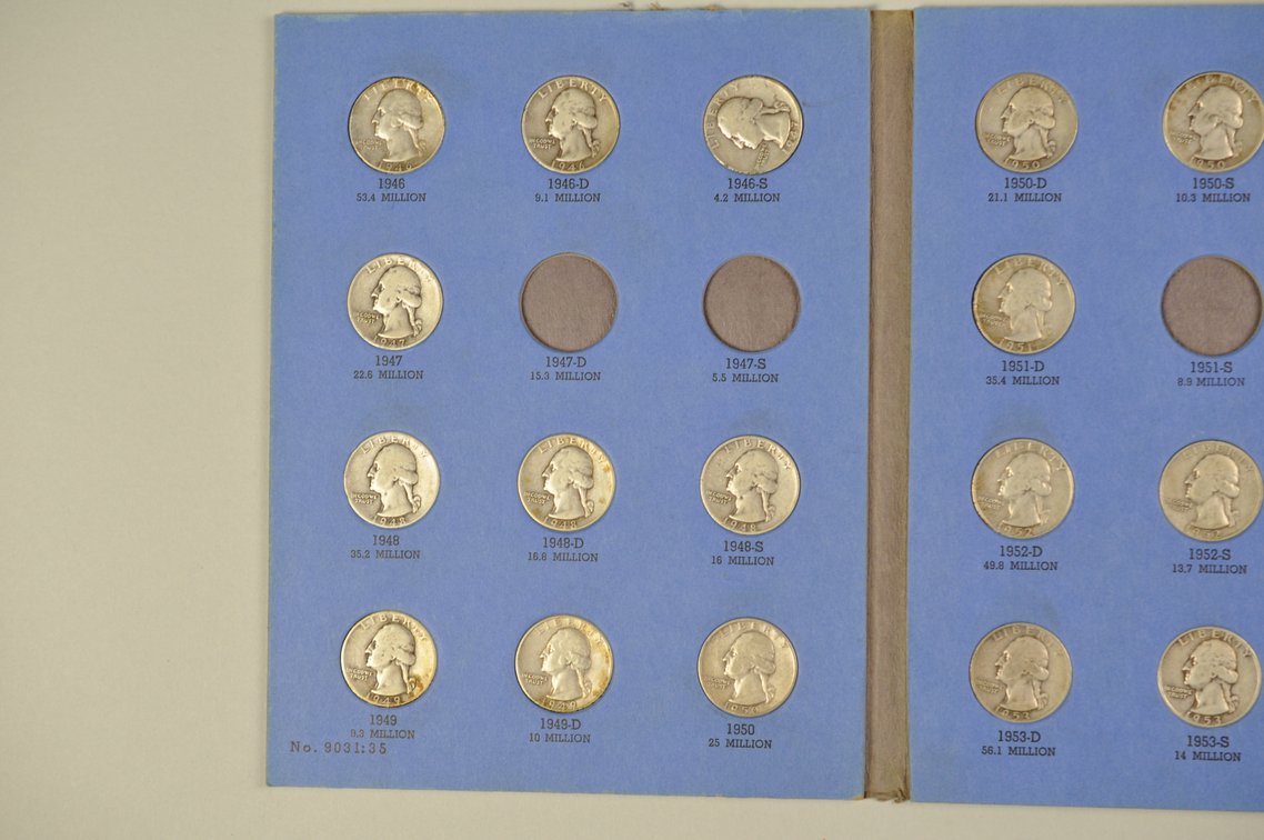 1932- 1959 Washington Quarter Whitman Folders, photo 13 of 21