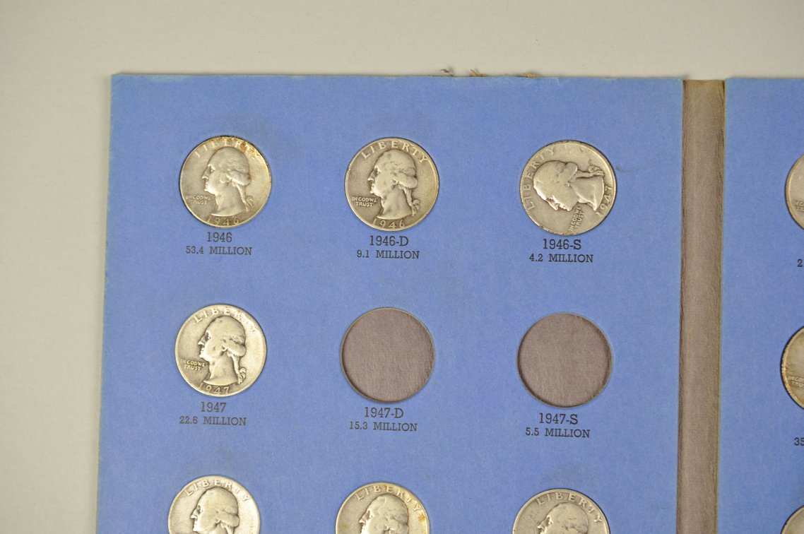 1932- 1959 Washington Quarter Whitman Folders, photo 14 of 21