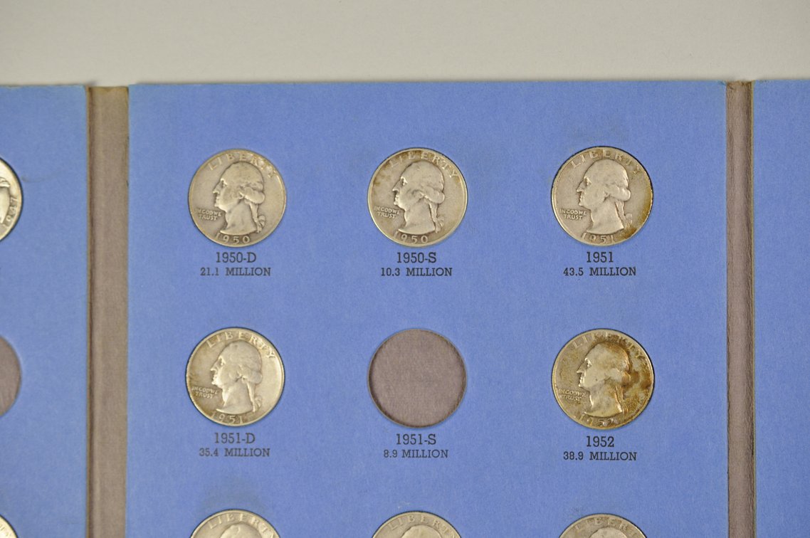 1932- 1959 Washington Quarter Whitman Folders, photo 17 of 21