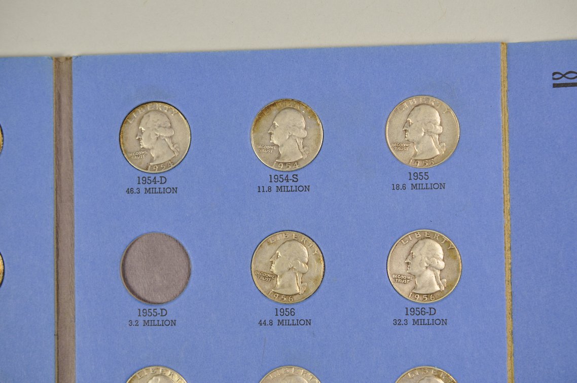 1932- 1959 Washington Quarter Whitman Folders, photo 20 of 21
