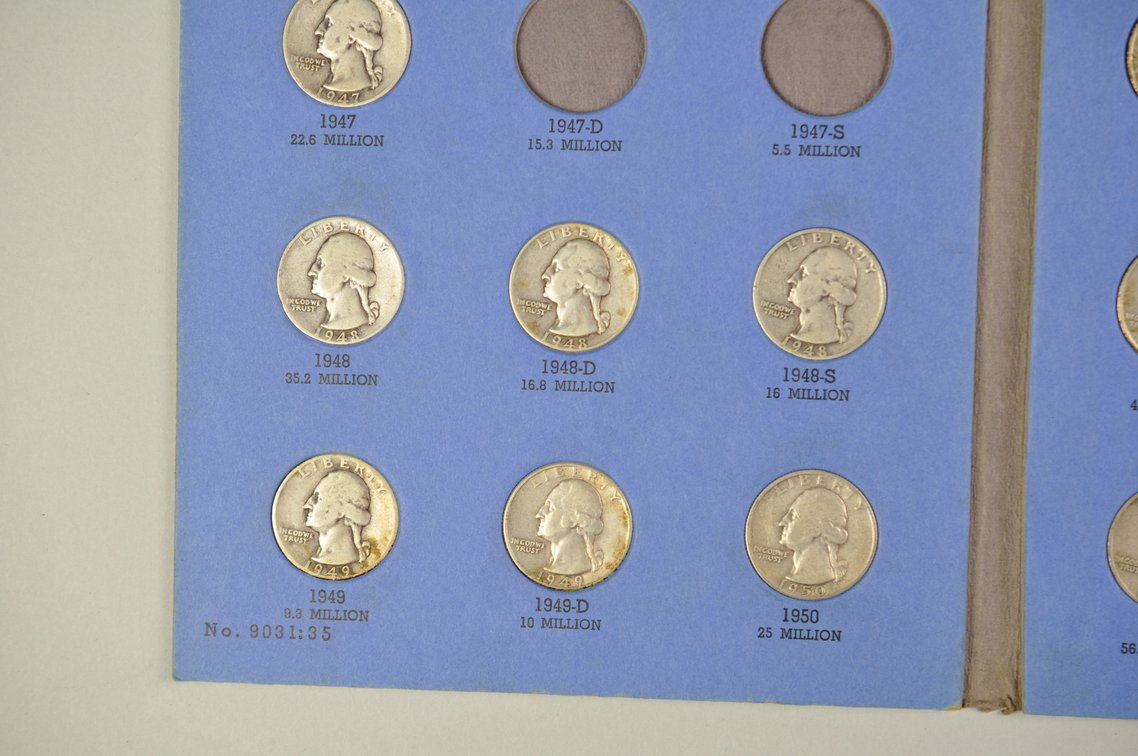 1932- 1959 Washington Quarter Whitman Folders, photo 15 of 21