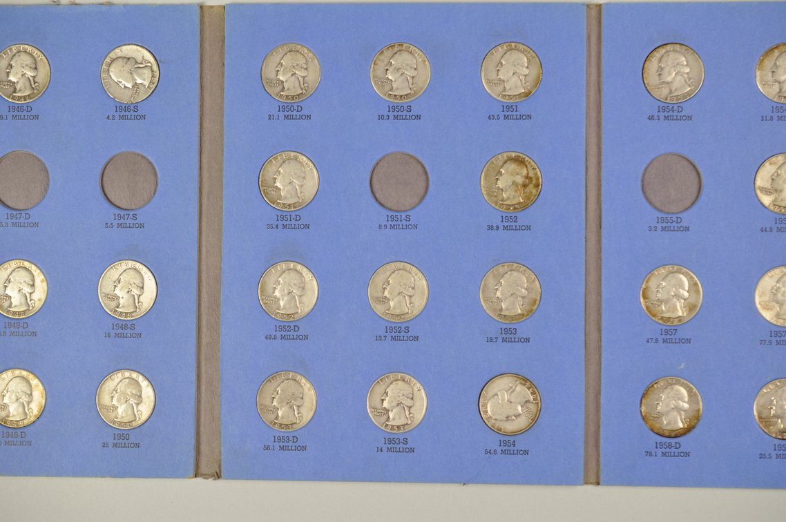 1932- 1959 Washington Quarter Whitman Folders, photo 16 of 21