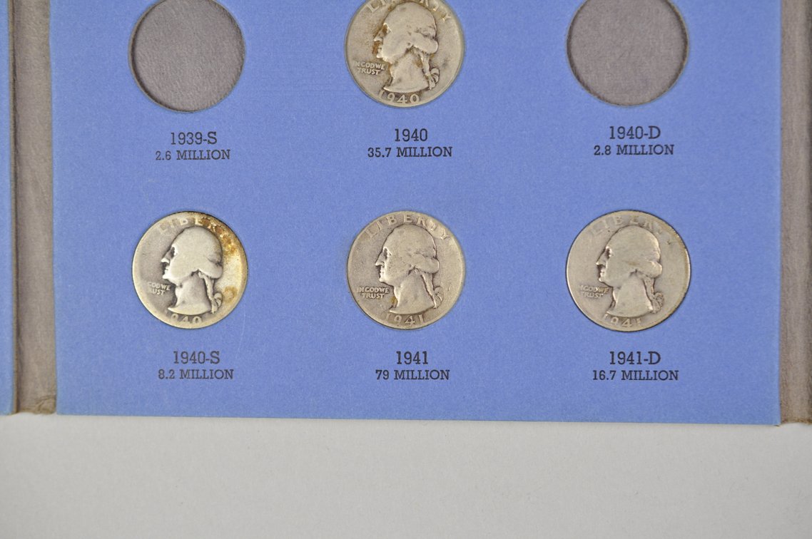 1932- 1959 Washington Quarter Whitman Folders, photo 6 of 21