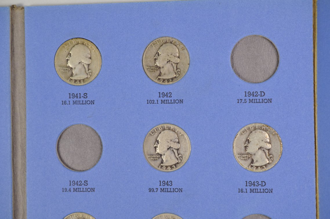 1932- 1959 Washington Quarter Whitman Folders, photo 8 of 21
