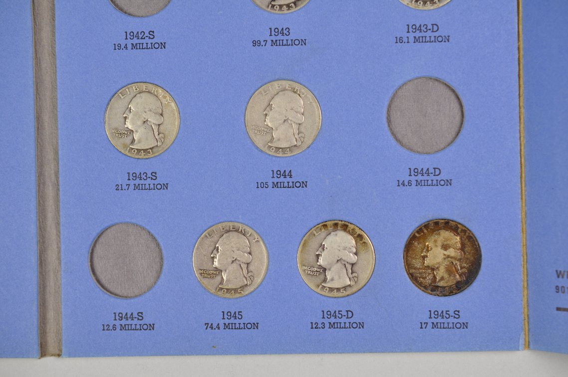 1932- 1959 Washington Quarter Whitman Folders, photo 9 of 21
