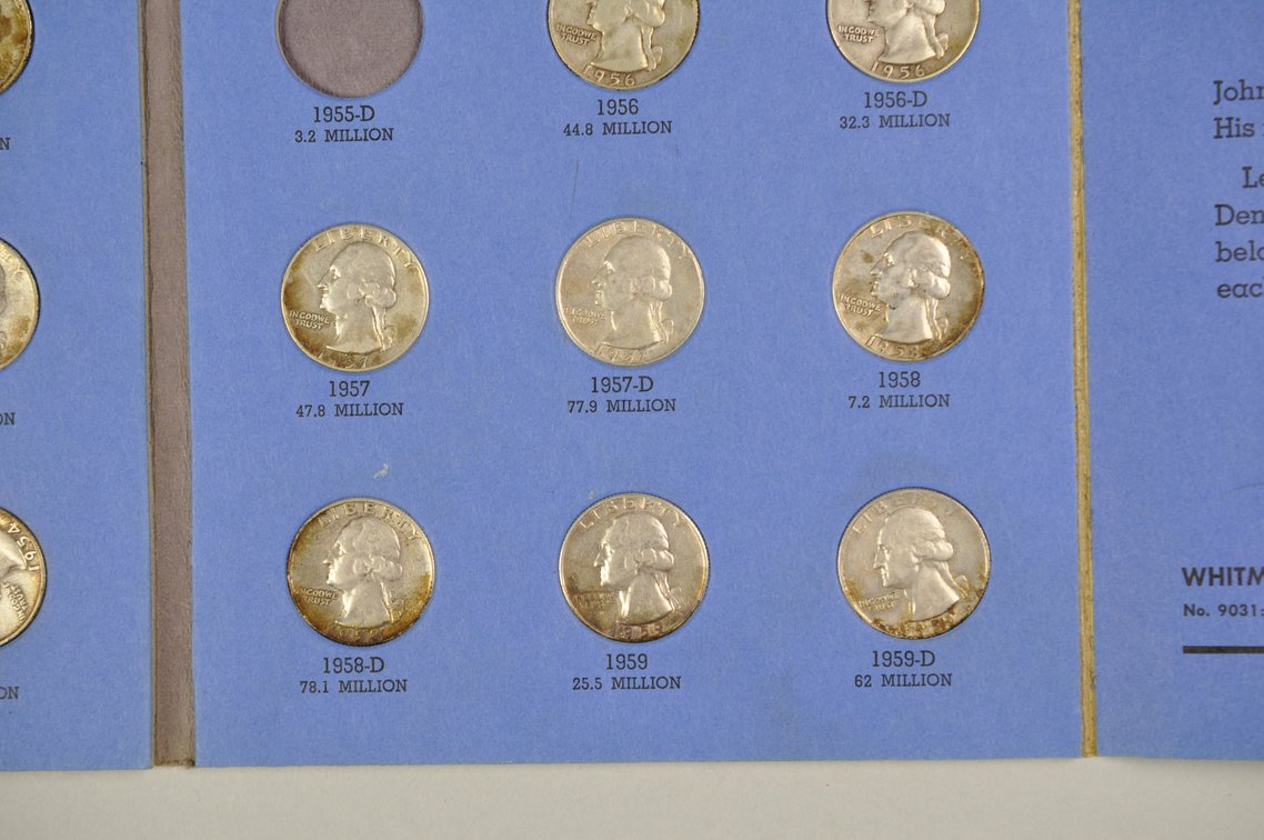 1932- 1959 Washington Quarter Whitman Folders, photo 21 of 21