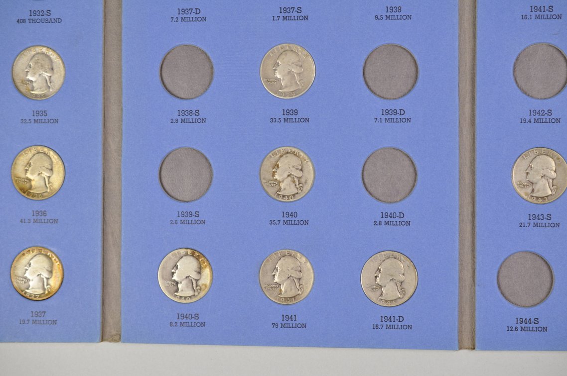1932- 1959 Washington Quarter Whitman Folders, photo 5 of 21