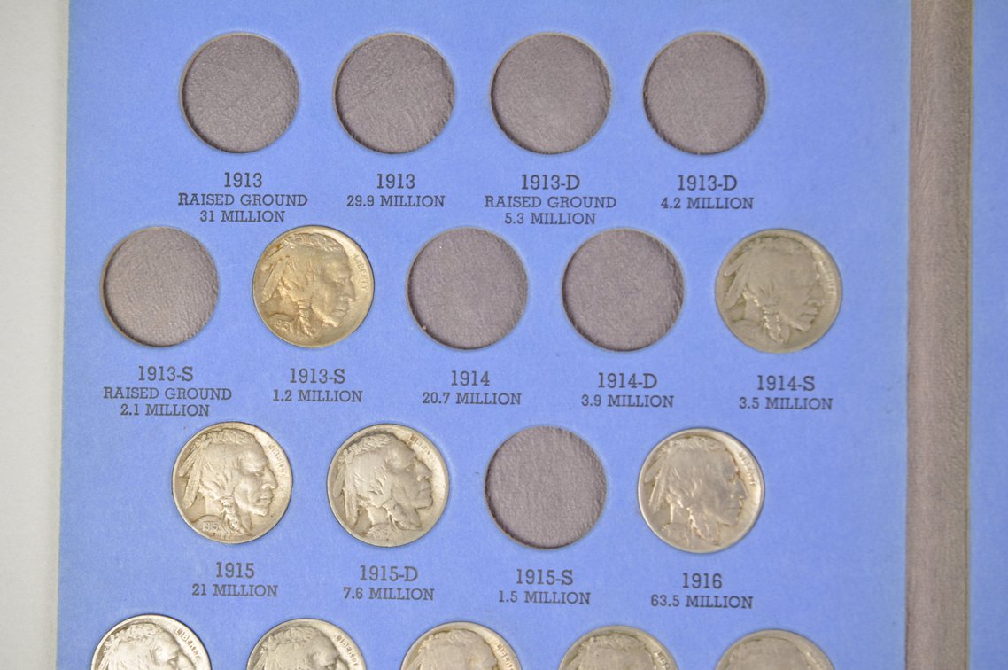 1913-1938 Buffalo Nickel Whitman Folder, photo 4 of 10