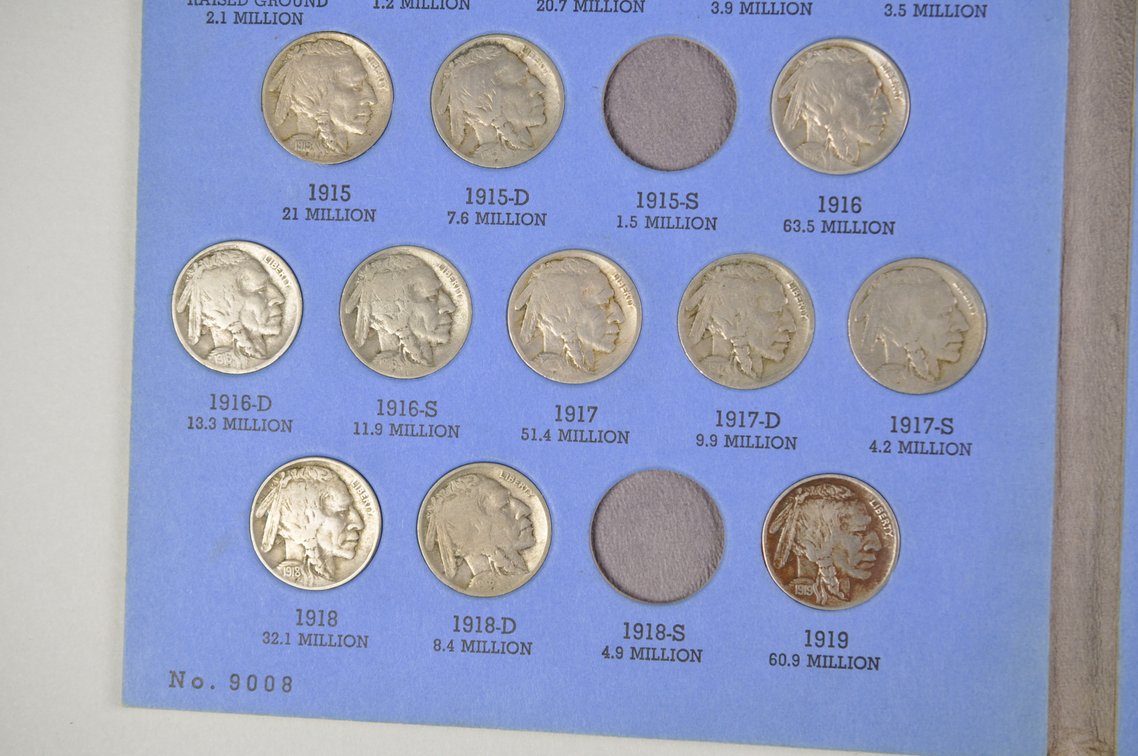 1913-1938 Buffalo Nickel Whitman Folder, photo 5 of 10