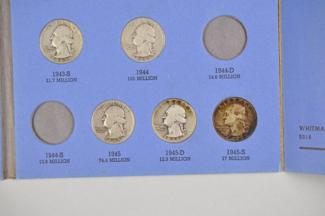 1932- 1959 Washington Quarter Whitman Folders, photo 10 of 21