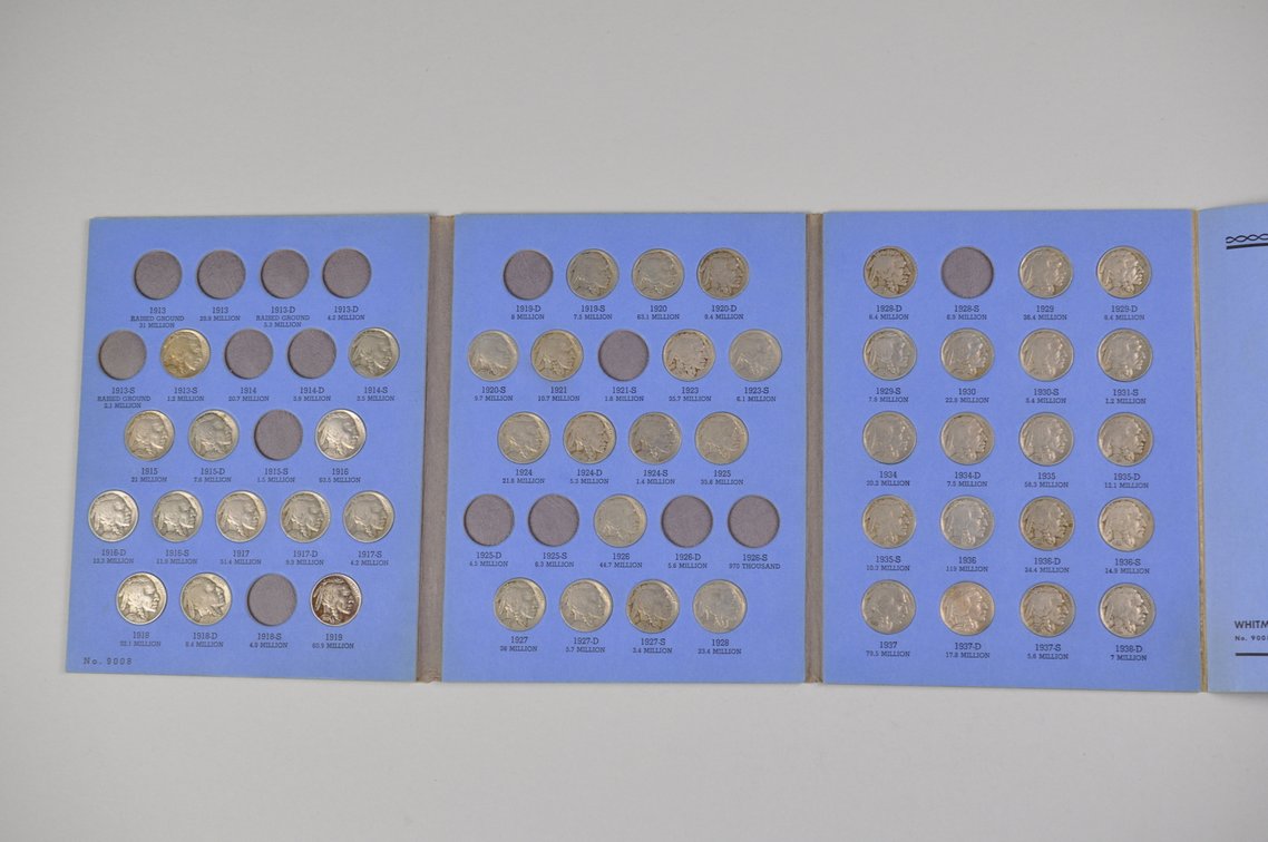 1913-1938 Buffalo Nickel Whitman Folder, photo 2 of 10