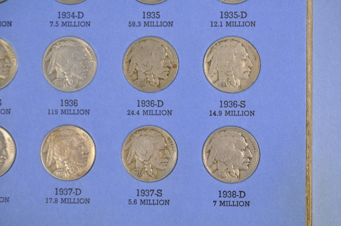 1913-1938 Buffalo Nickel Whitman Folder, photo 10 of 10
