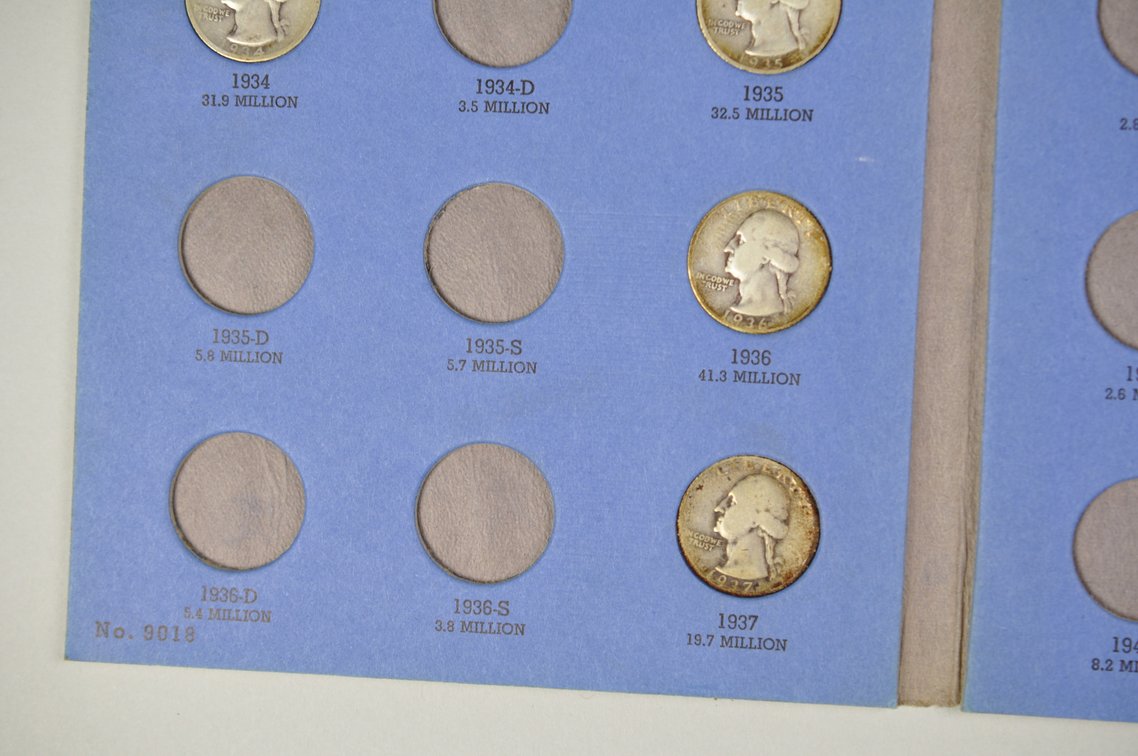 1932-1945 Washington Quarter Whitman Folders, photo 15 of 22