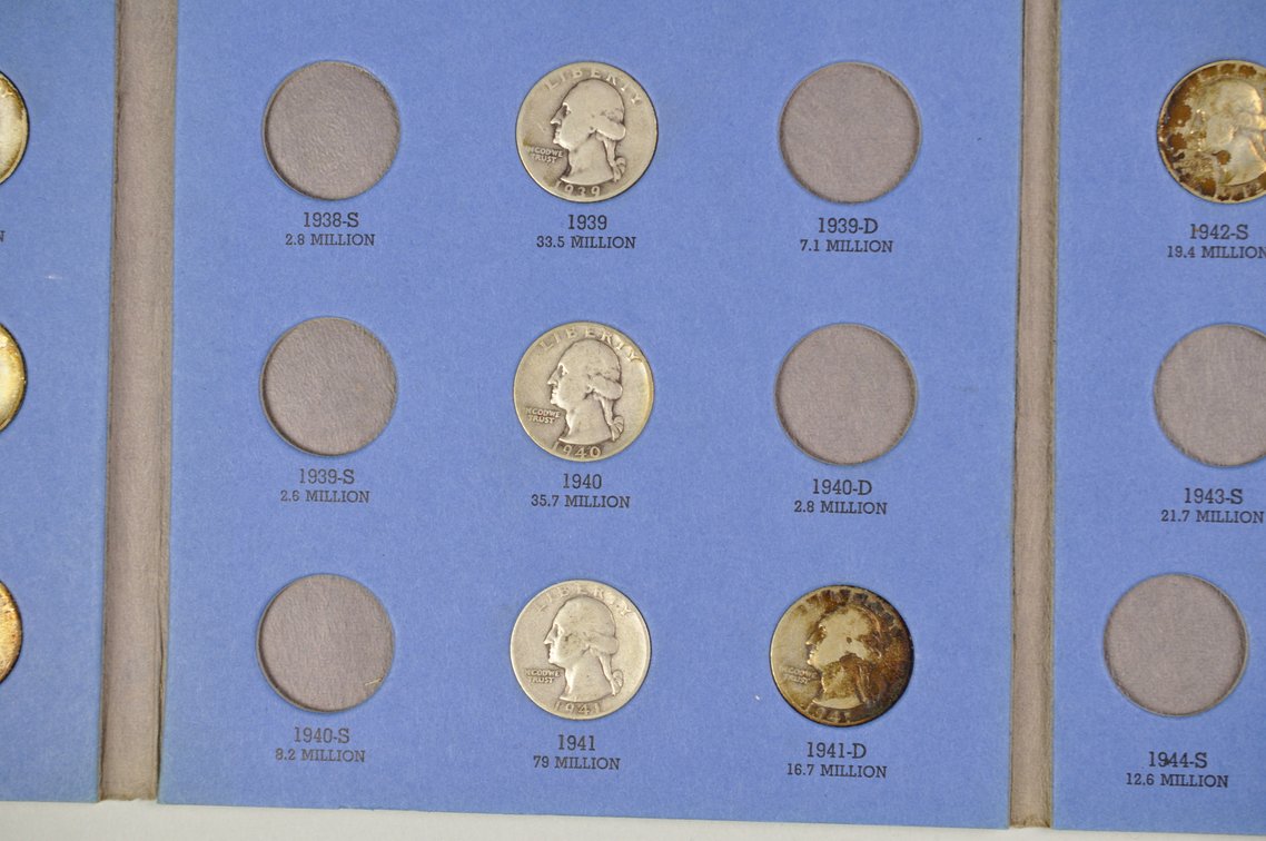 1932-1945 Washington Quarter Whitman Folders, photo 17 of 22