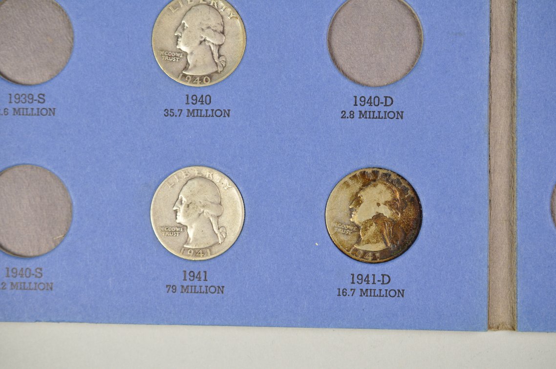1932-1945 Washington Quarter Whitman Folders, photo 18 of 22
