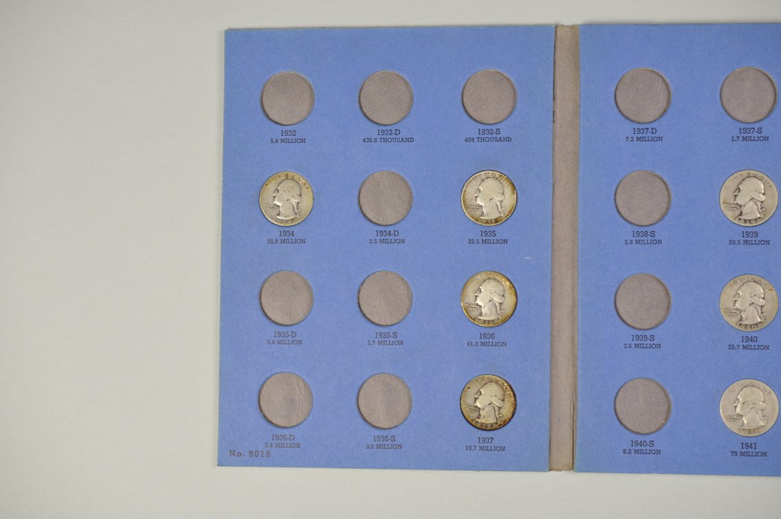 1932-1945 Washington Quarter Whitman Folders, photo 13 of 22