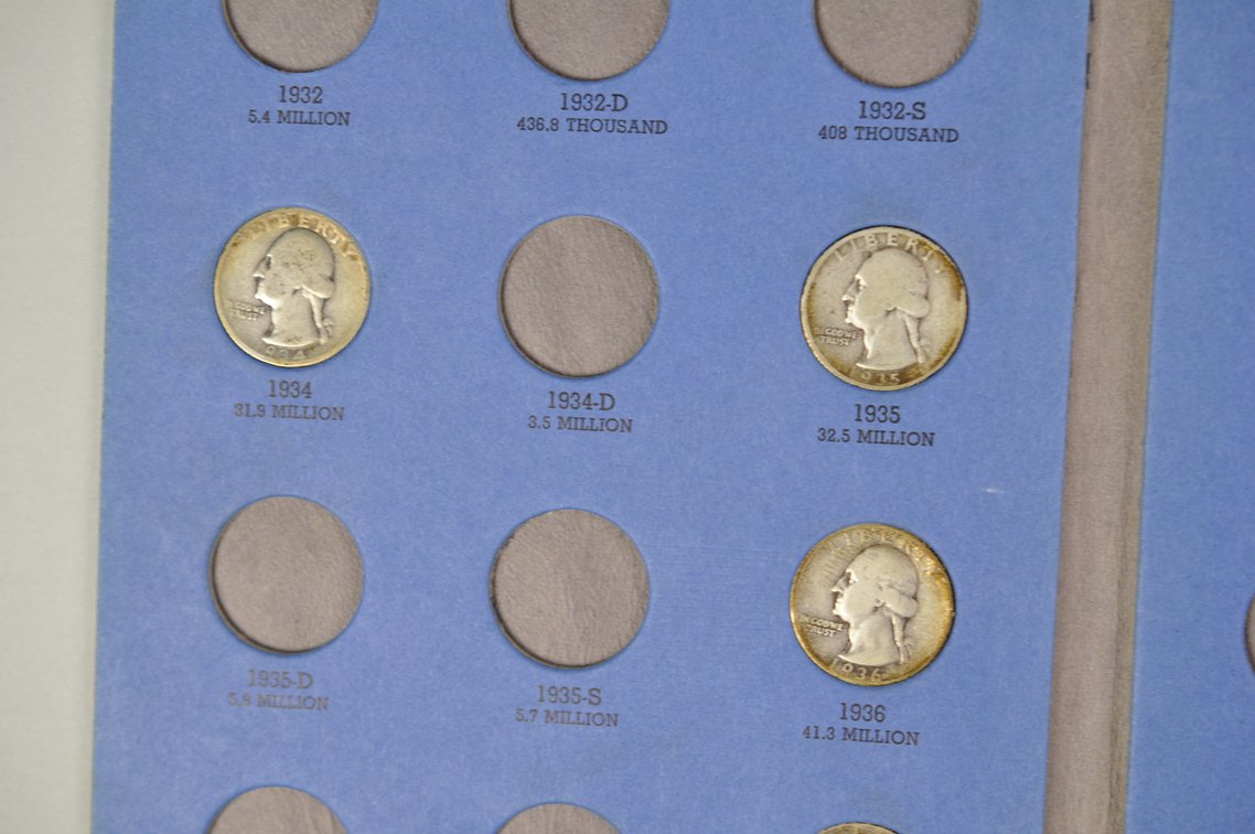 1932-1945 Washington Quarter Whitman Folders, photo 14 of 22