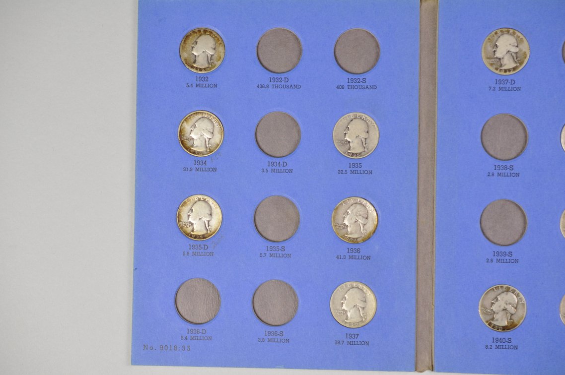 1932-1945 Washington Quarter Whitman Folders, photo 4 of 22