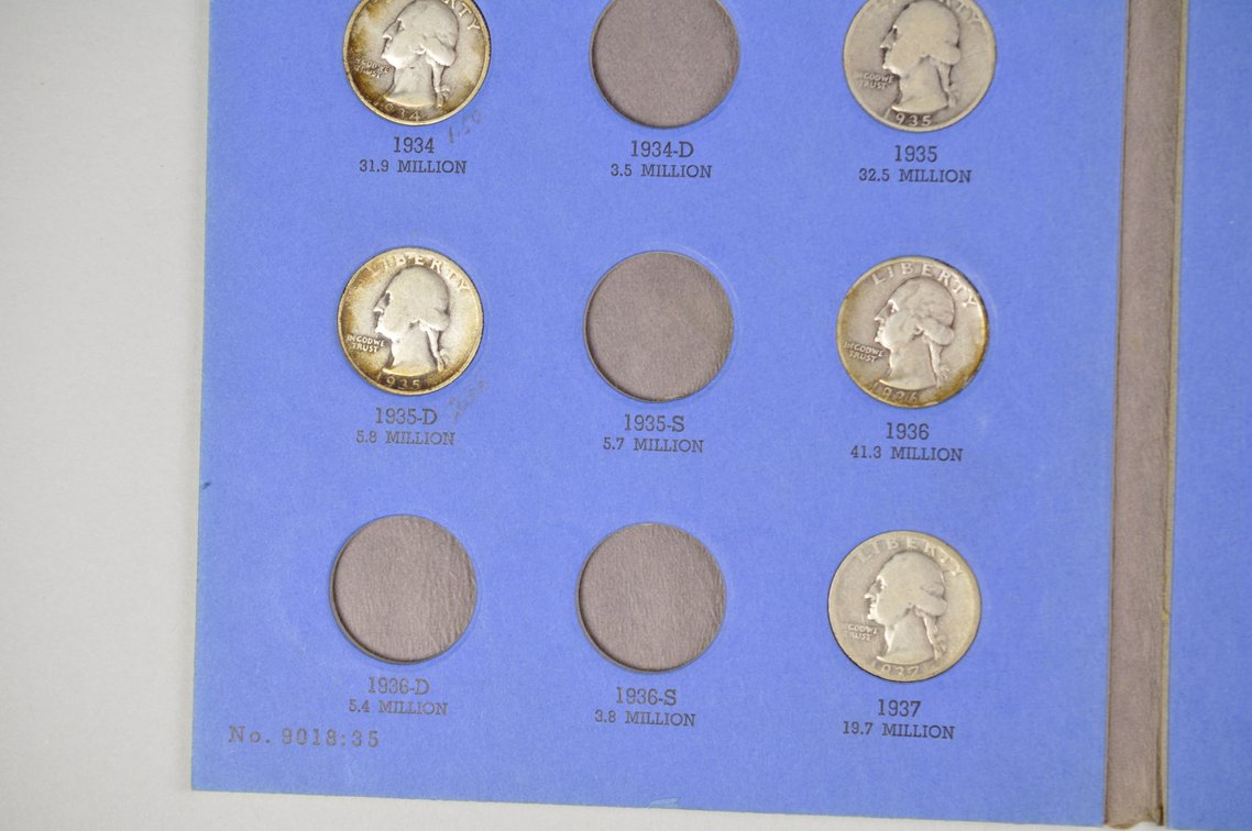 1932-1945 Washington Quarter Whitman Folders, photo 6 of 22