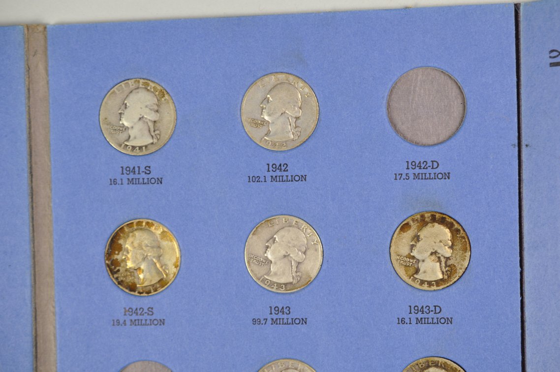 1932-1945 Washington Quarter Whitman Folders, photo 20 of 22