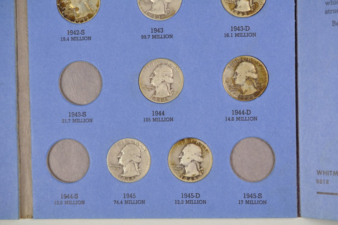 1932-1945 Washington Quarter Whitman Folders, photo 21 of 22