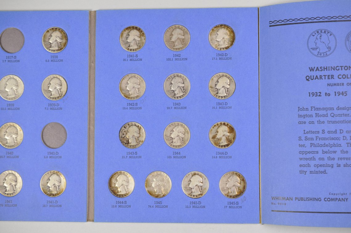 1932-1945 Washington Quarter Whitman Folders, photo 9 of 22