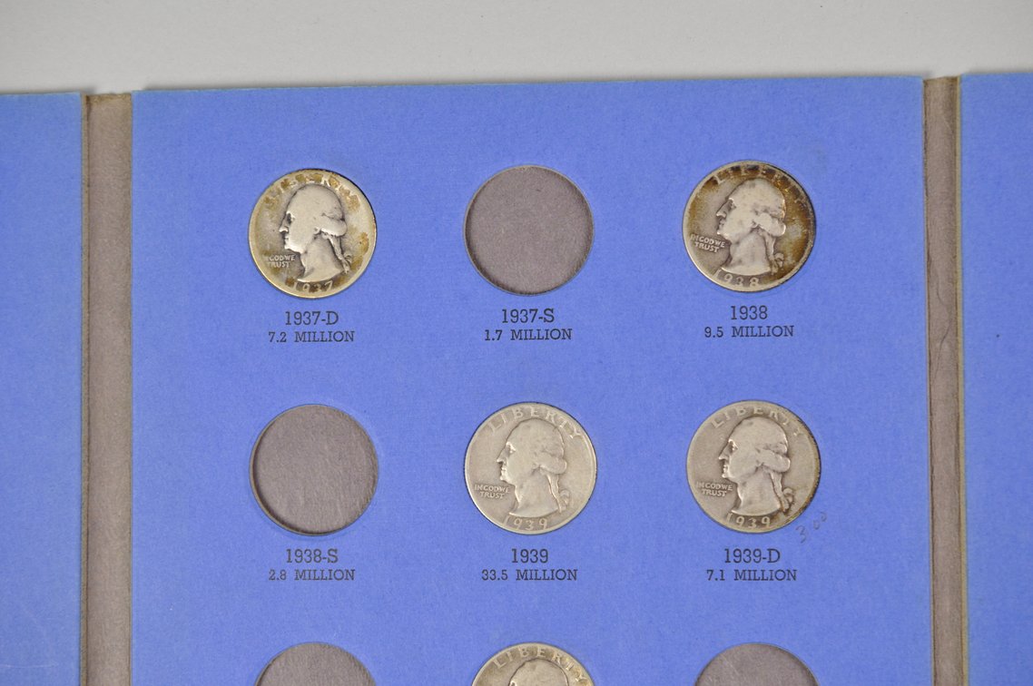 1932-1945 Washington Quarter Whitman Folders, photo 7 of 22