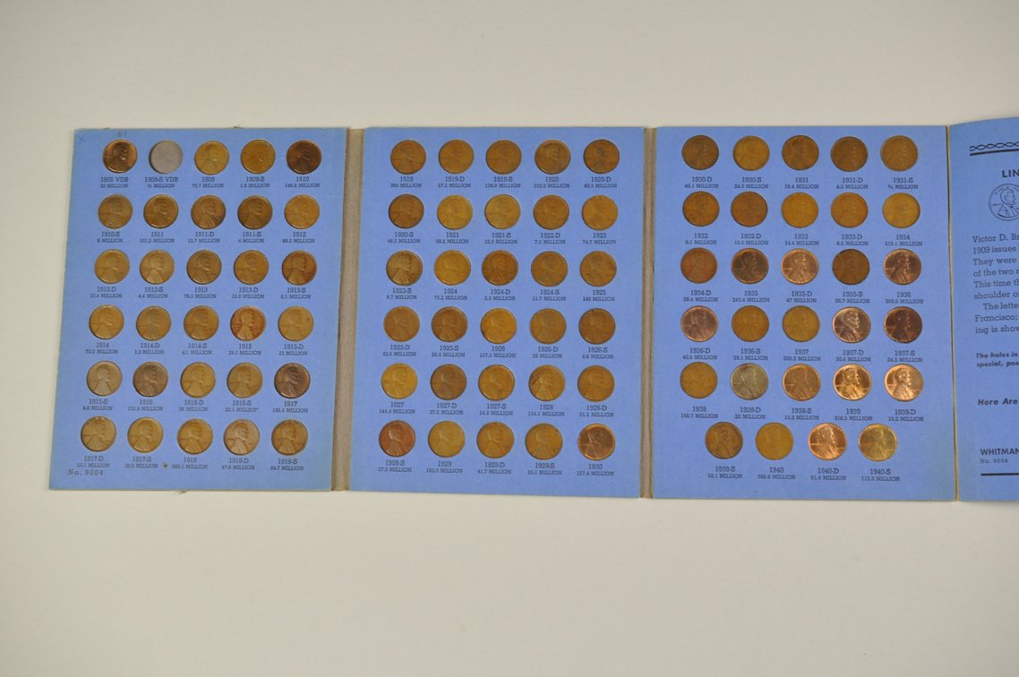 1909-1940 Wheat Cent Whitman Folder, photo 2 of 13