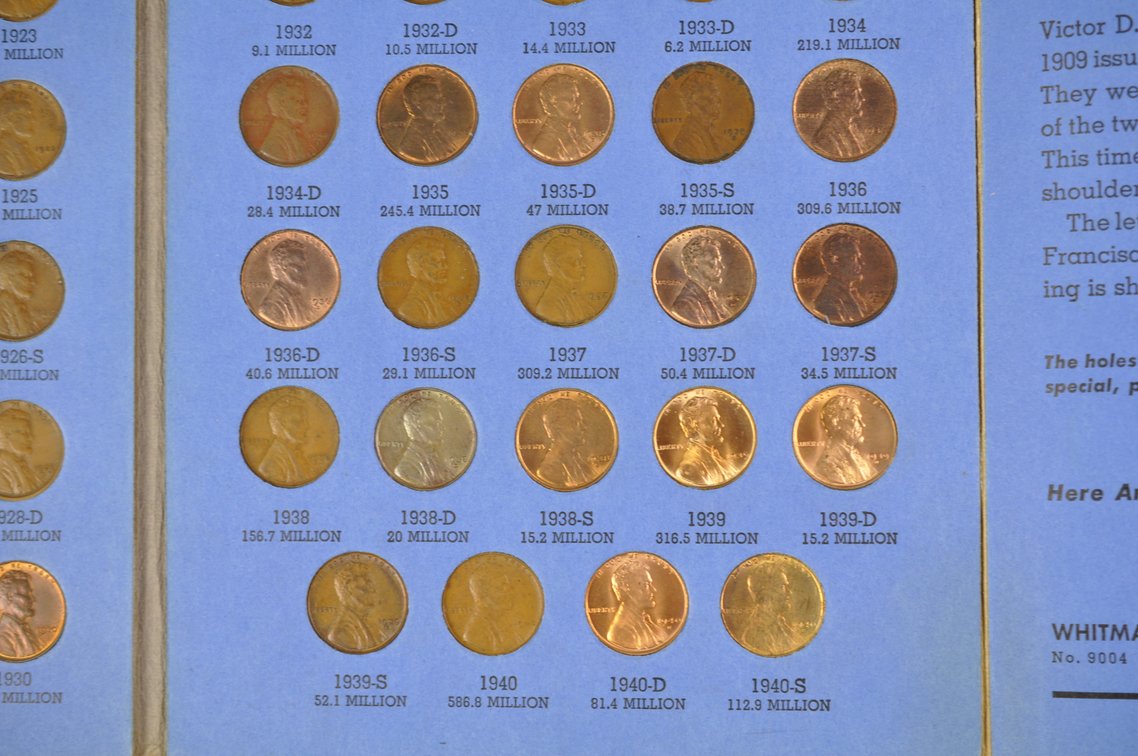 1909-1940 Wheat Cent Whitman Folder, photo 12 of 13