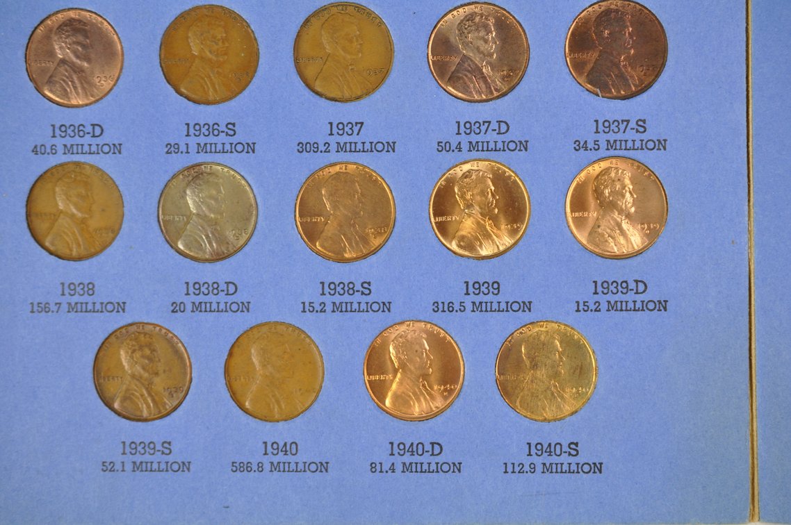 1909-1940 Wheat Cent Whitman Folder, photo 13 of 13