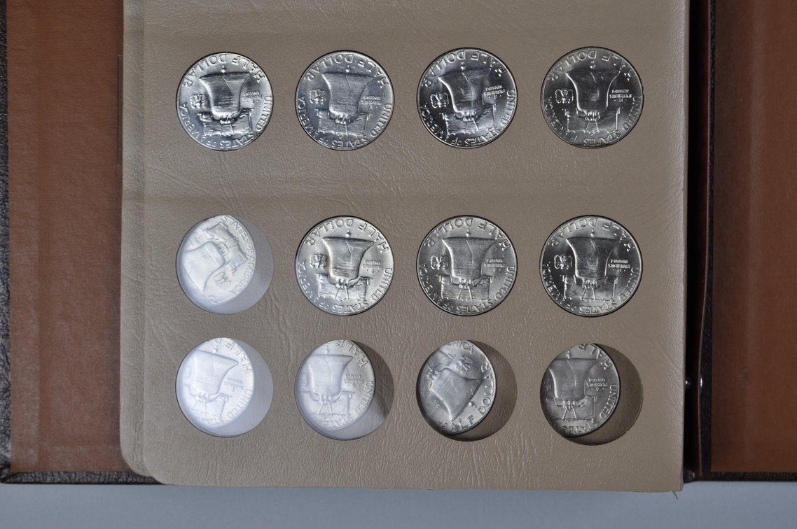 Franklin Half Dollars Dansco Album, photo 12 of 12